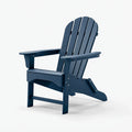 Adirondackstuhl 82 x 87 x 98 cm Kunststoff dunkelblau für Garten mit breiten Armlehnen