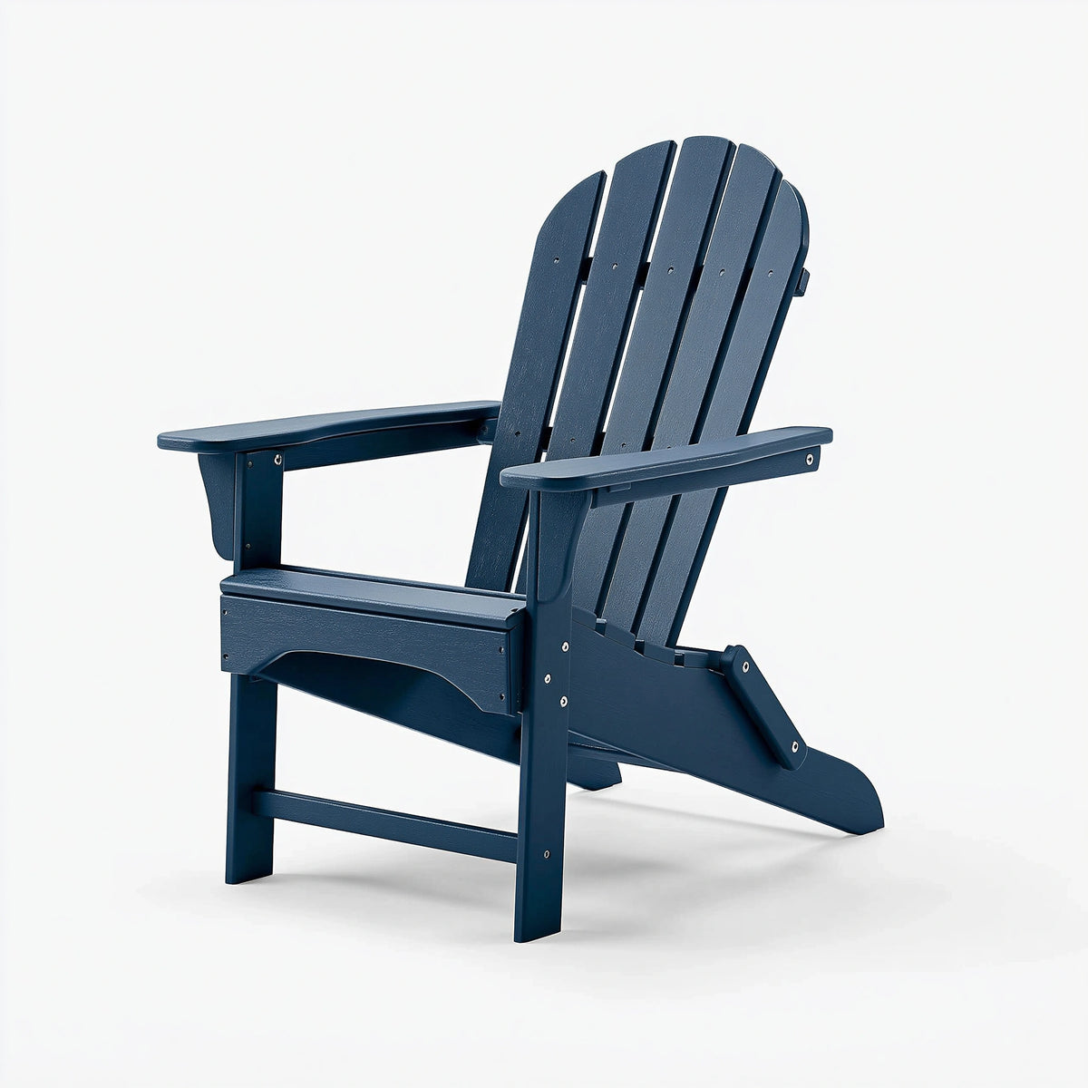Adirondackstuhl 82 x 87 x 98 cm Kunststoff dunkelblau für Garten mit breiten Armlehnen