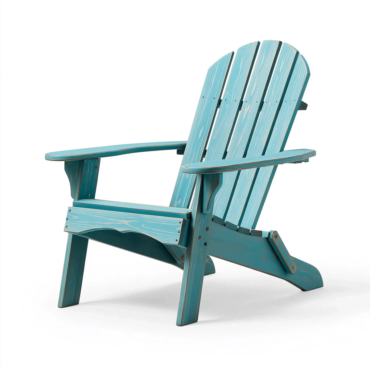Adirondack Gartenstuhl 80 x 90 x 100 cm Holz Türkis mit breiten Armlehnen