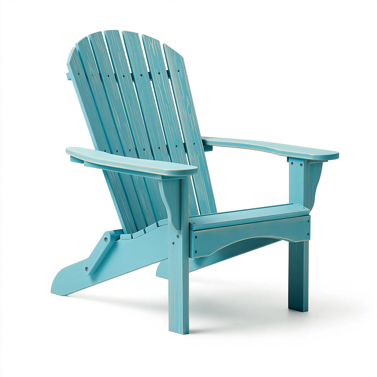 Adirondack-Gartenstuhl 98 x 80 x 92 cm Holz Türkis mit breiten Armlehnen